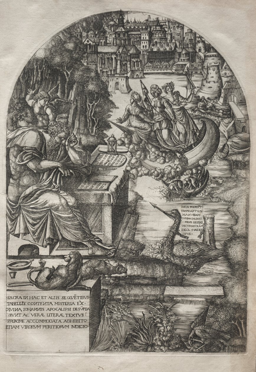 Az Apokalipszis: Paplan tanulmányozza az Apokalipszist, 1555. alkotó: Jean Duvet