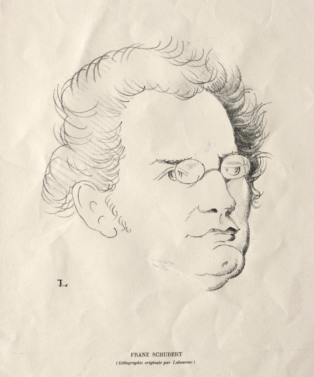 Franz Schubert alkotó: Jean Emile Laboureur