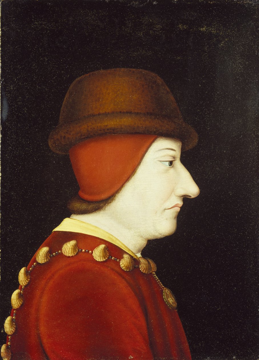 XI. Lajos portréja alkotó: Jean Fouquet