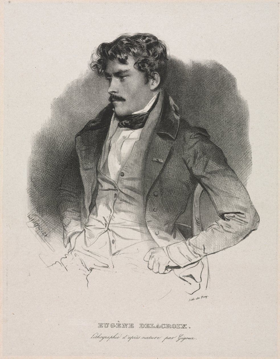 Eugène Delacroix alkotó: Jean Francois Gigoux