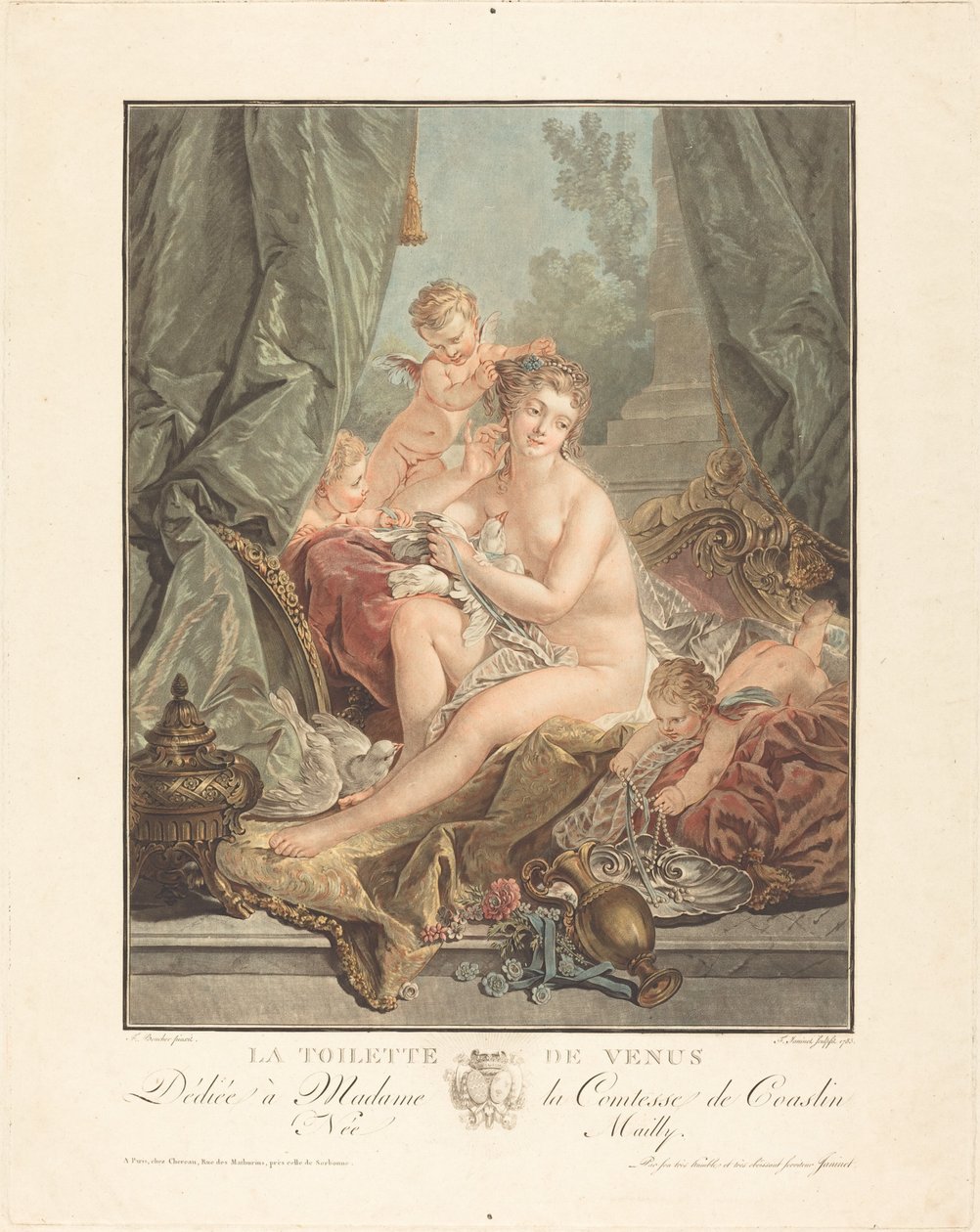 Vénusz vécéje, 1783. alkotó: Jean Francois Janinet