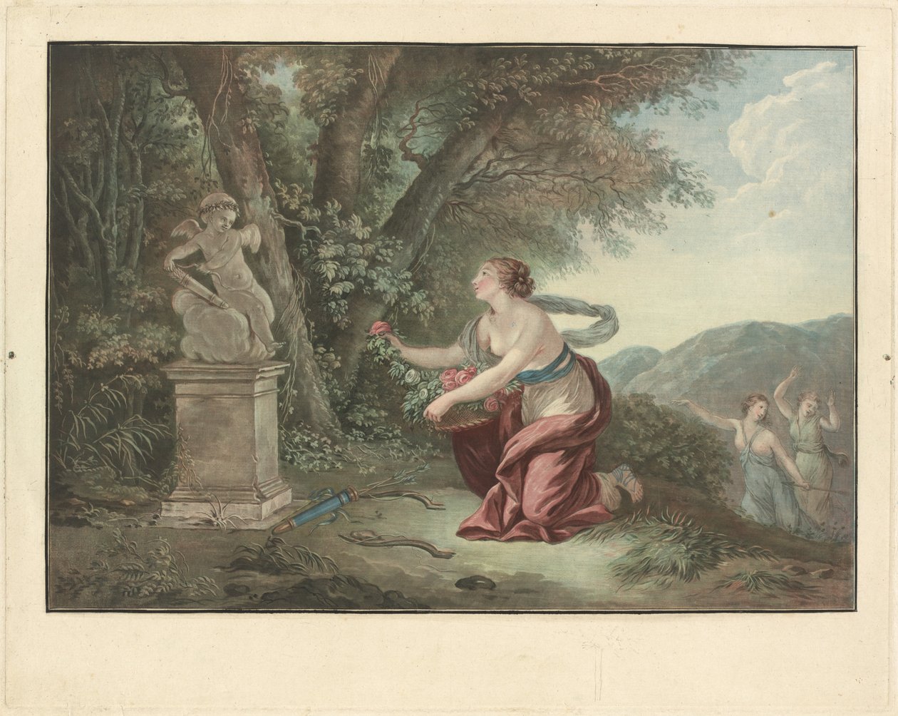 A szeretet felajánlása. alkotó: Jean Francois Janinet
