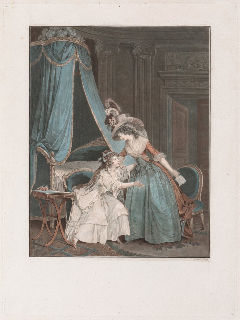 Az indiszkréció, 1788. alkotó: Jean Francois Janinet