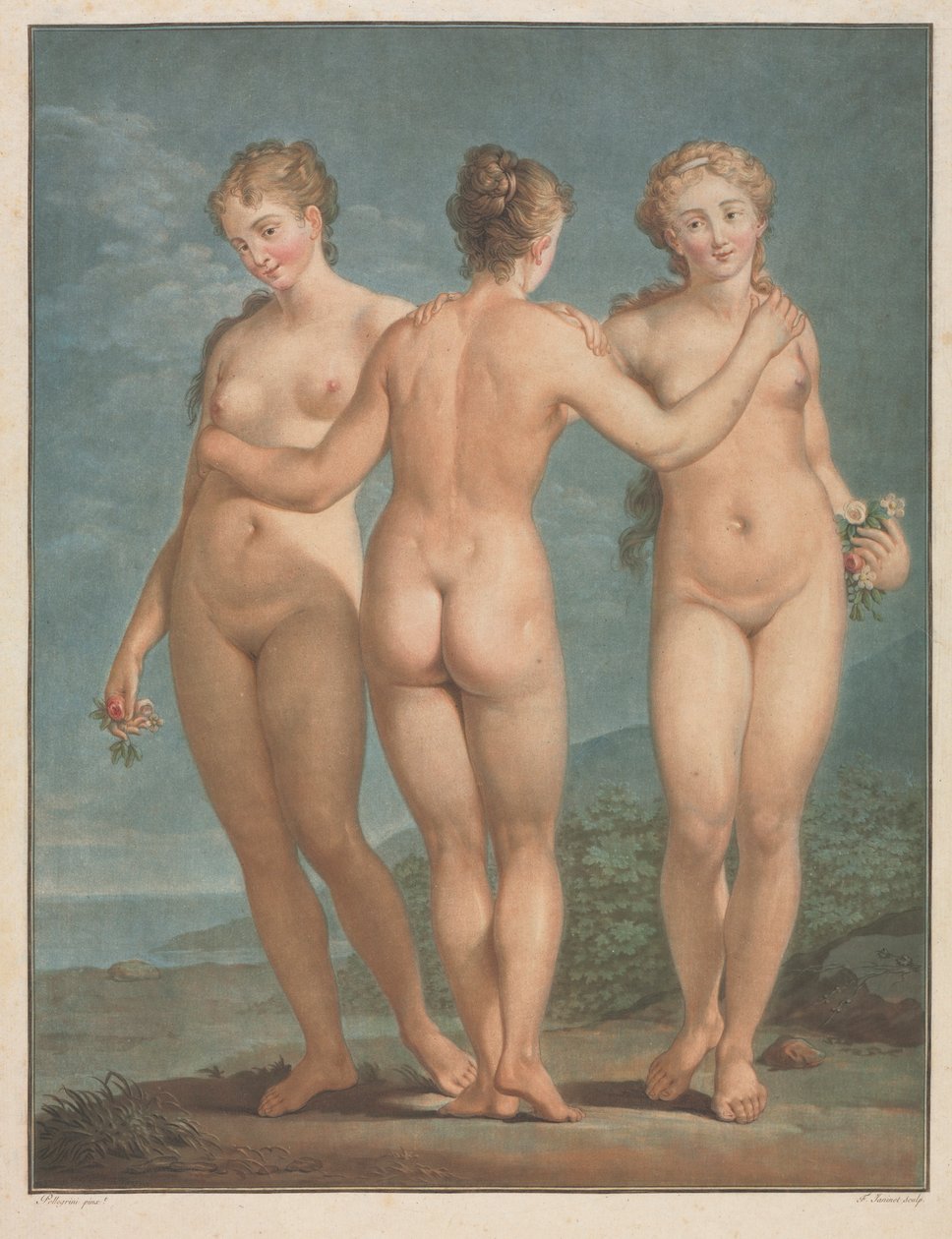 A három kegyelem, 1786. alkotó: Jean Francois Janinet
