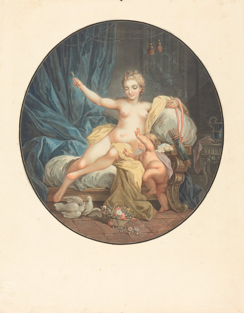 Vénusz lefegyverző szerelem. alkotó: Jean Francois Janinet