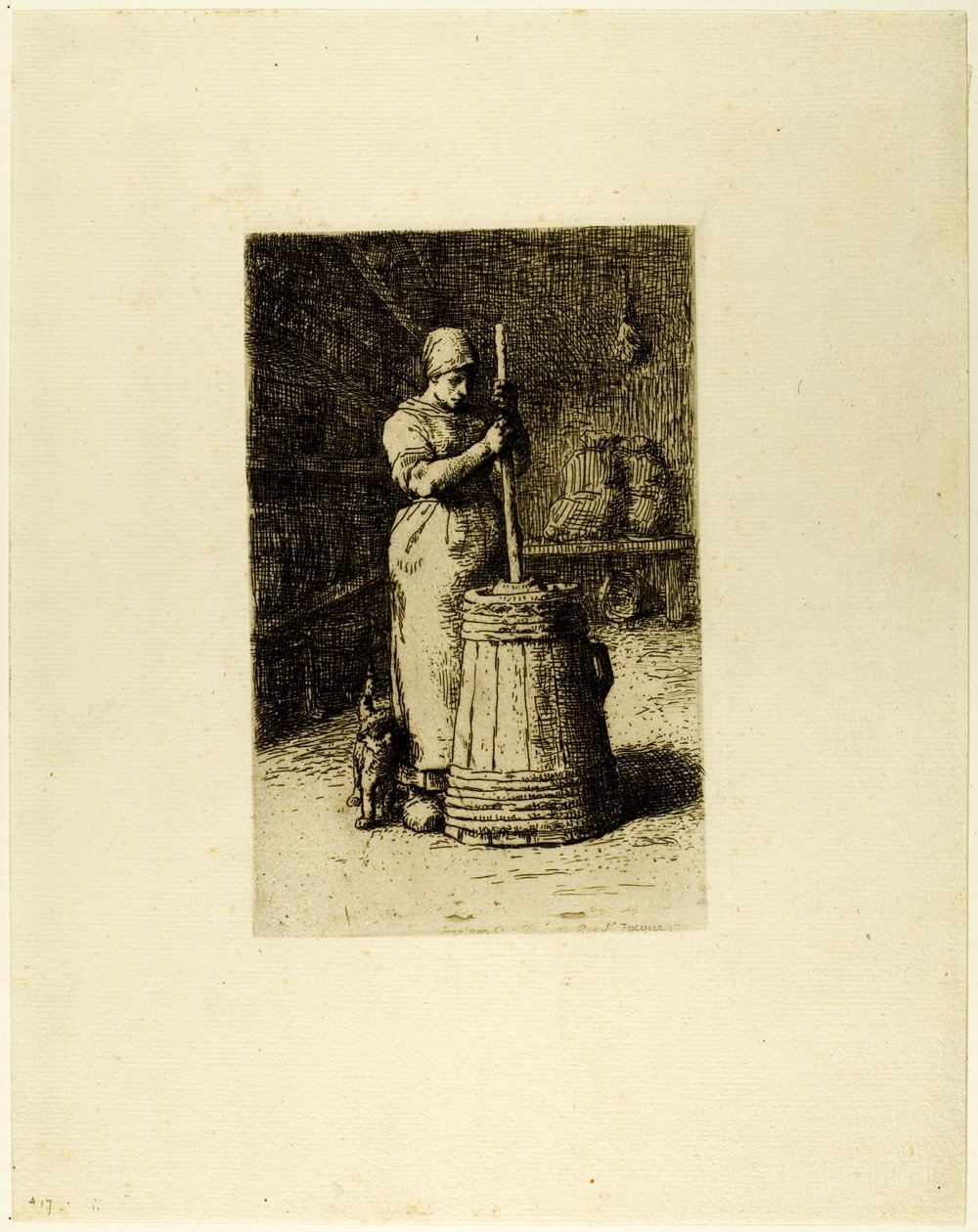 Kavargó nő alkotó: Jean Francois Millet
