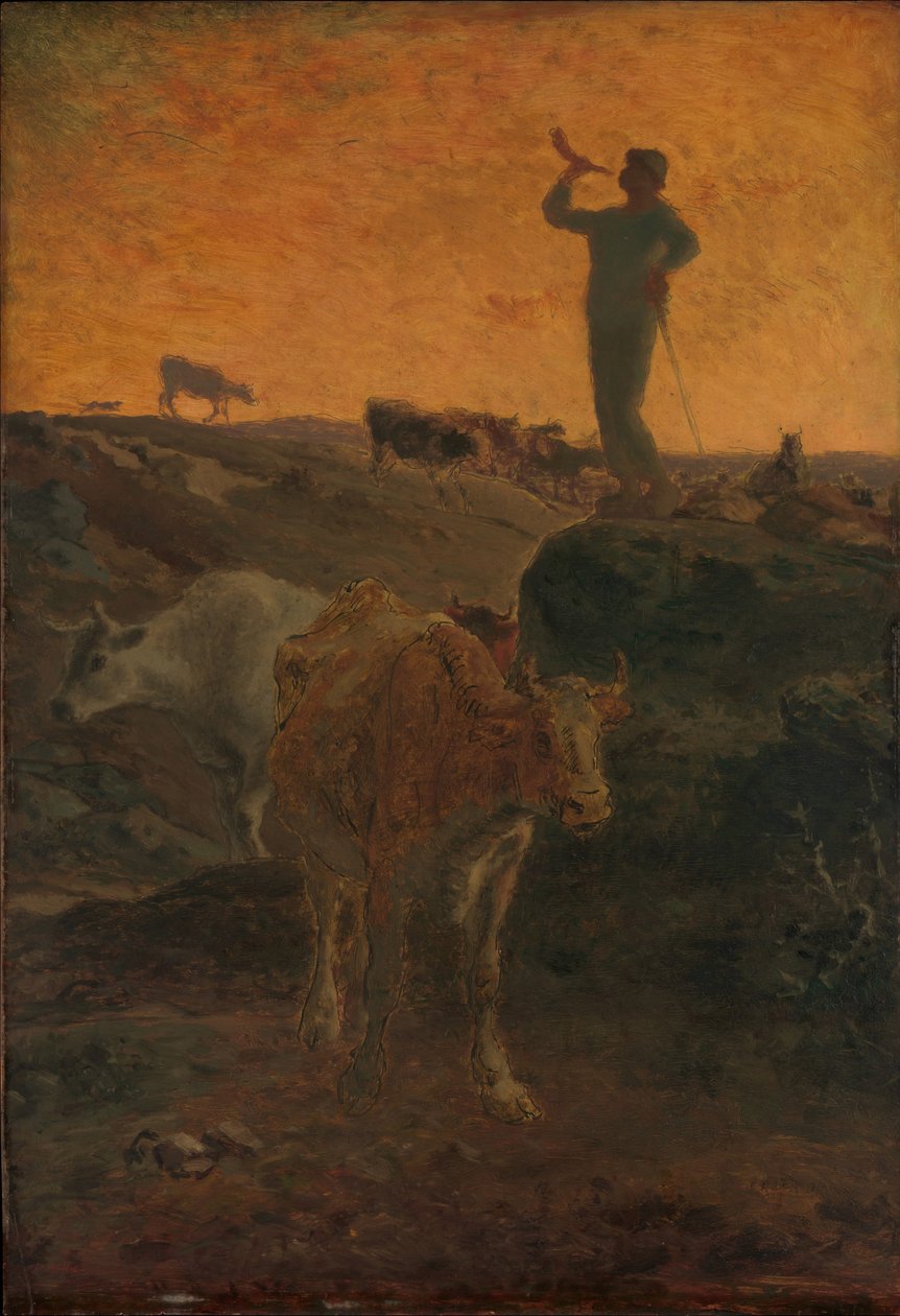 A tehenek hazahívása, 1872 körül alkotó: Jean Francois Millet