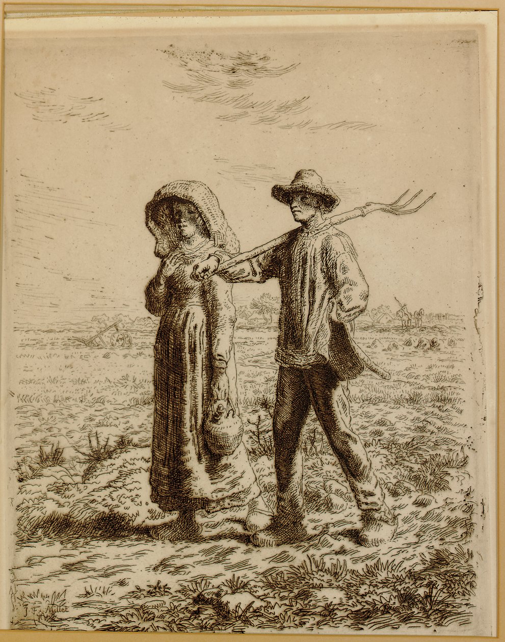 Munkába indulás, 1863 alkotó: Jean Francois Millet