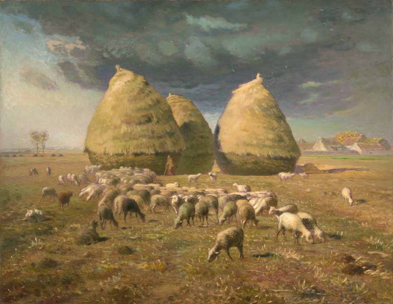 Szénakazalok: Ősz, 1874 körül alkotó: Jean Francois Millet