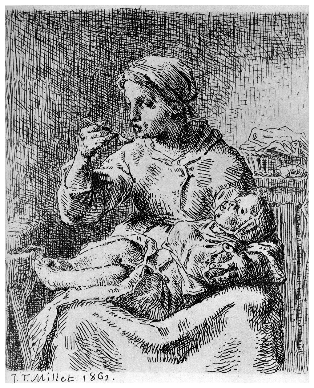 Kása, 1861-1924 alkotó: Jean Francois Millet