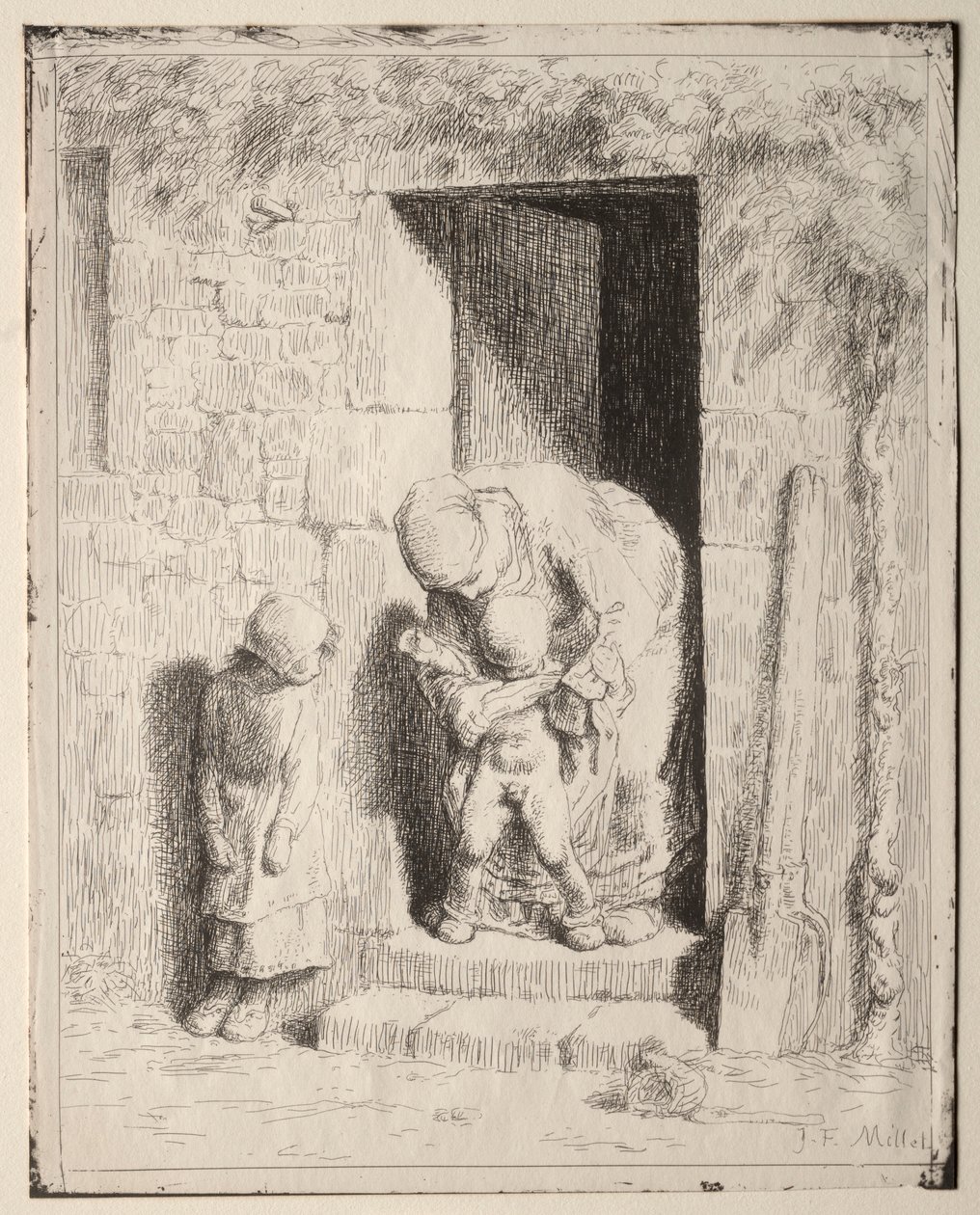 Anyai óvintézkedések. alkotó: Jean Francois Millet