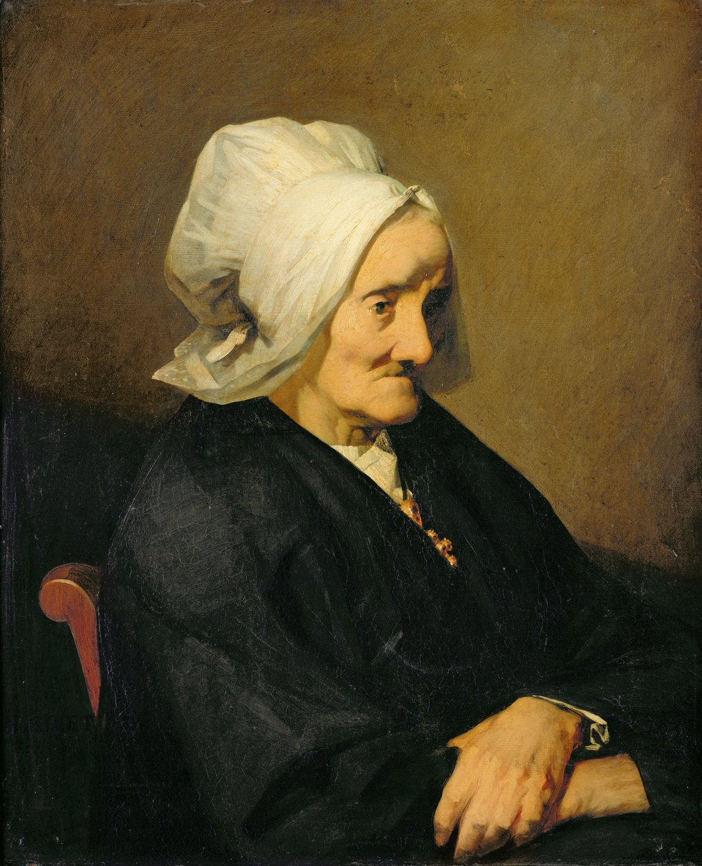 Az özvegy Roumy portréja alkotó: Jean Francois Millet