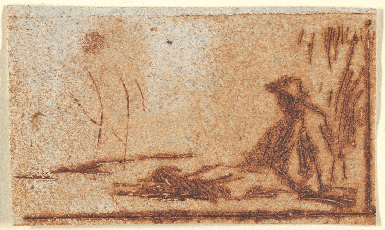 Ülő paraszt, 1830-75. alkotó: Jean Francois Millet