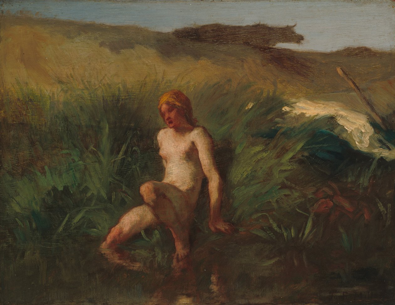 A fürdőző, 18461848. alkotó: Jean Francois Millet