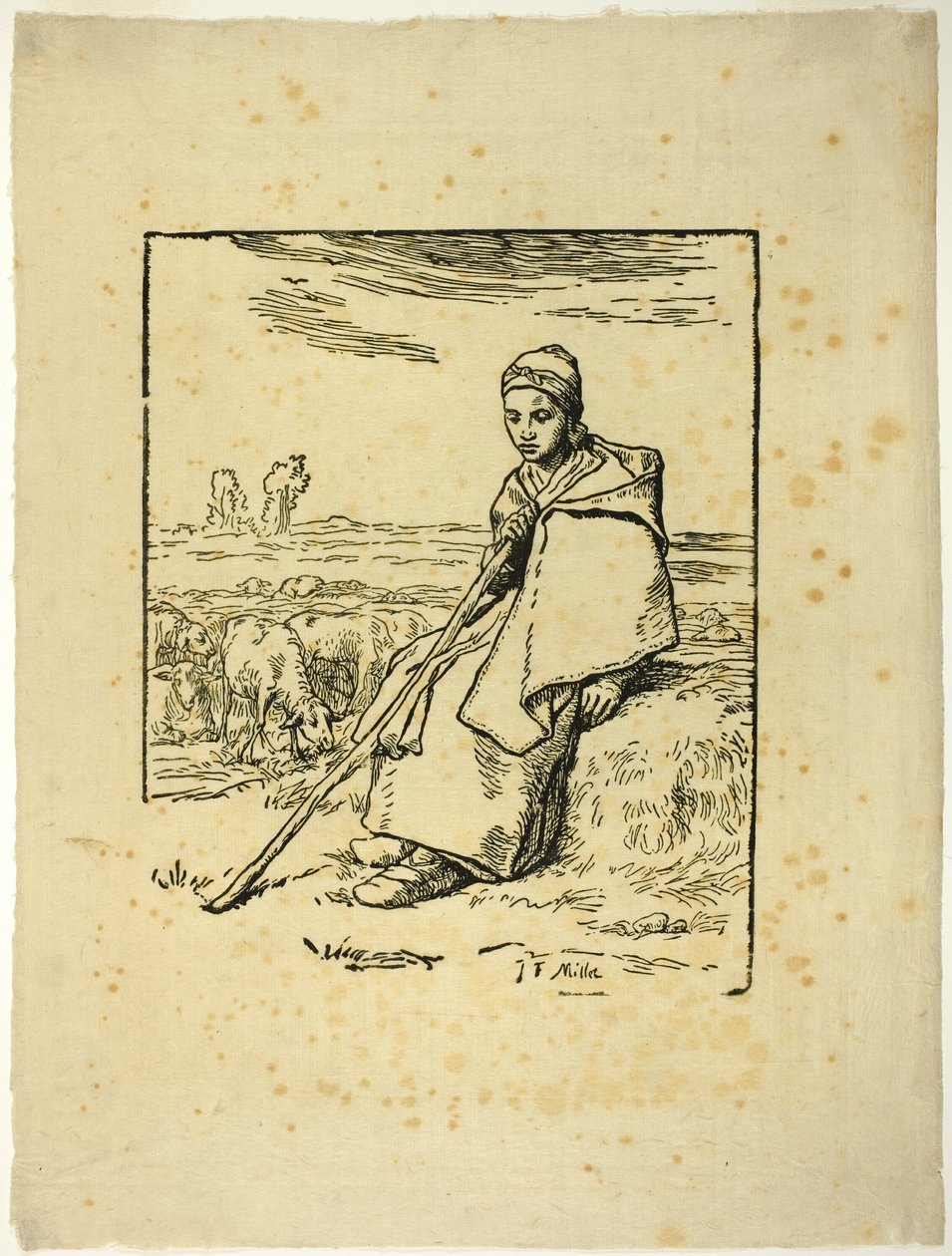 A Pásztorlány alkotó: Jean Francois Millet