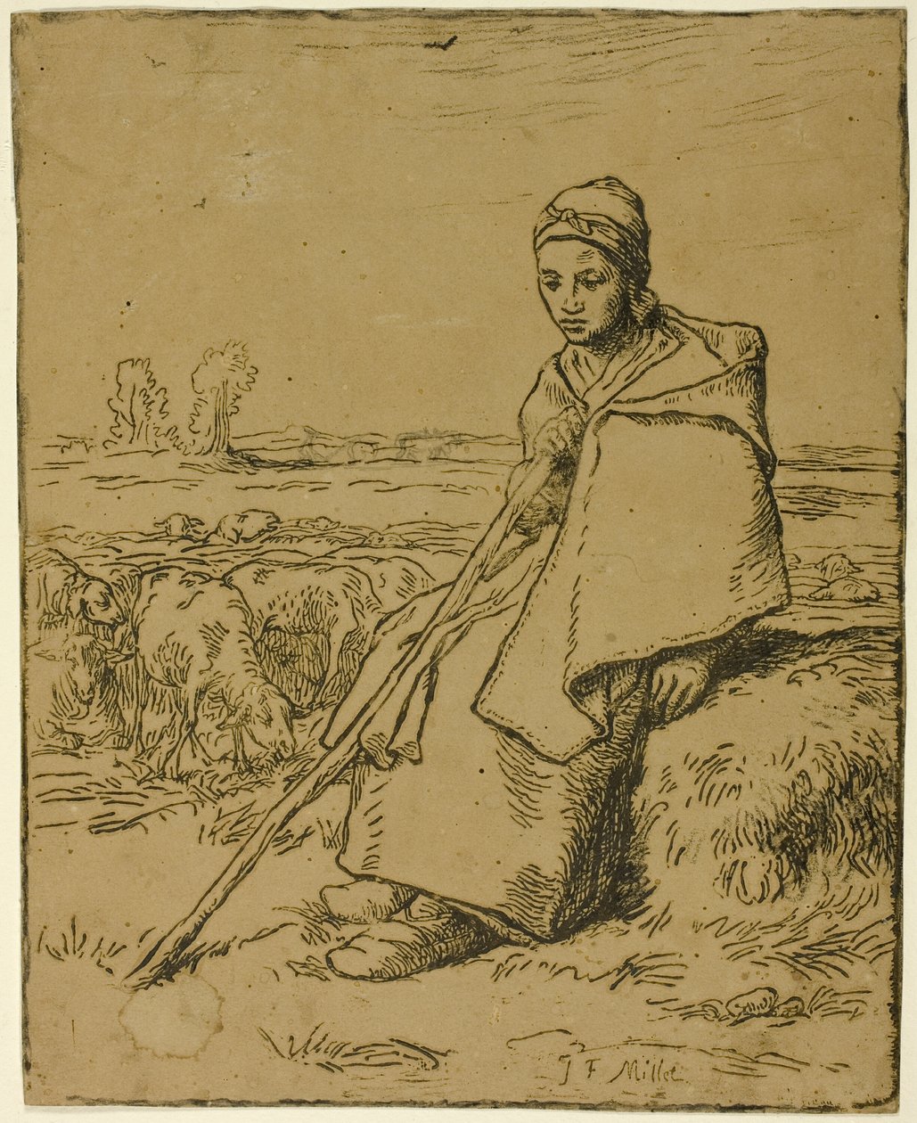 A Pásztorlány alkotó: Jean Francois Millet