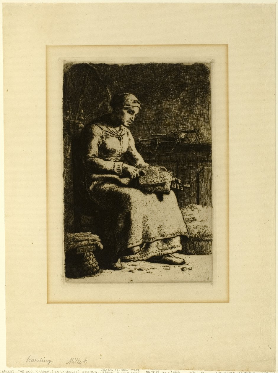 A gyapjú-karder alkotó: Jean Francois Millet