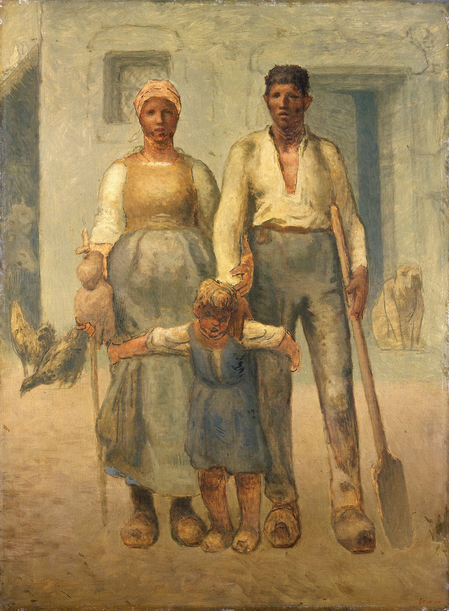 "A parasztcsalád", 1871-72 alkotó: Jean Francois Millet