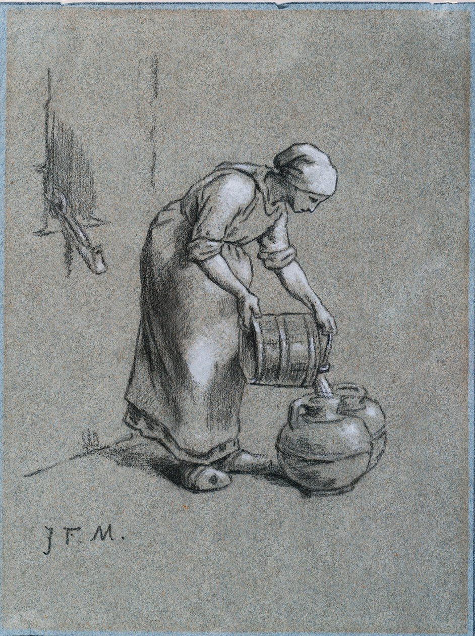 Nő a kútnál alkotó: Jean Francois Millet