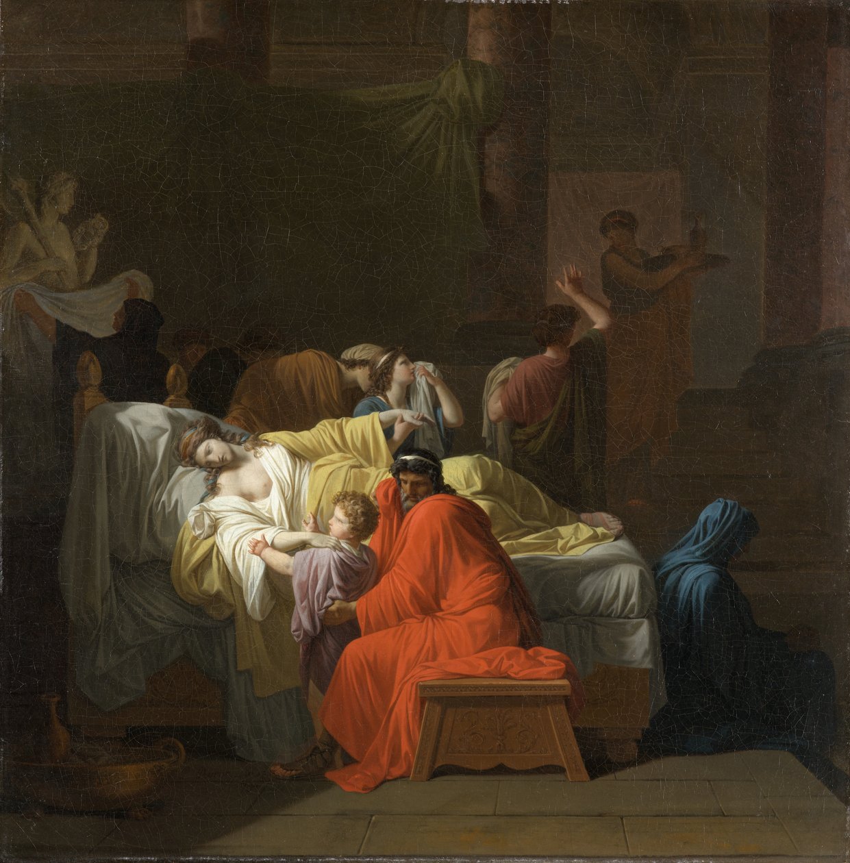 Alkesztisz halála, 1794 alkotó: Jean François Pierre Peyron