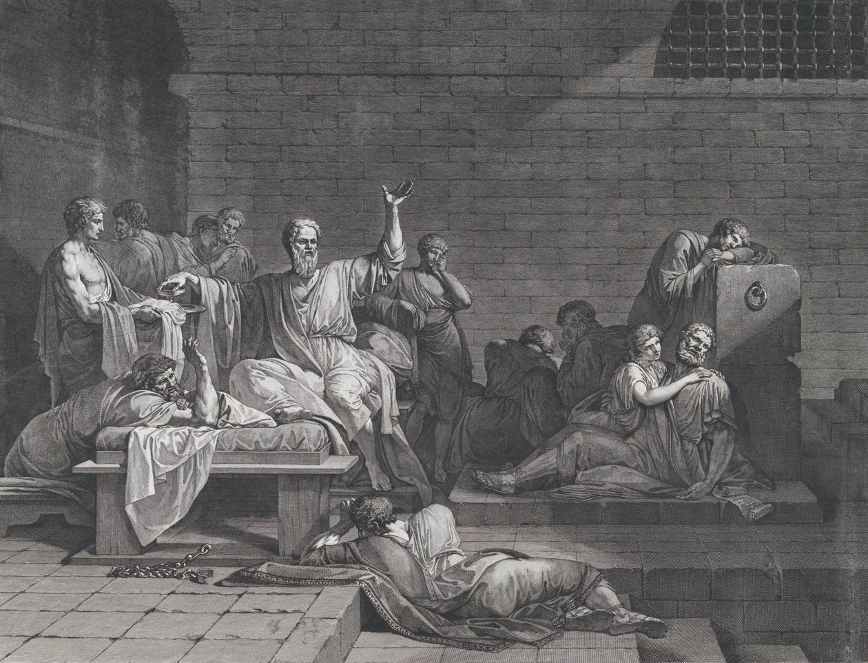 Szókratész halála, 1790. alkotó: Jean François Pierre Peyron