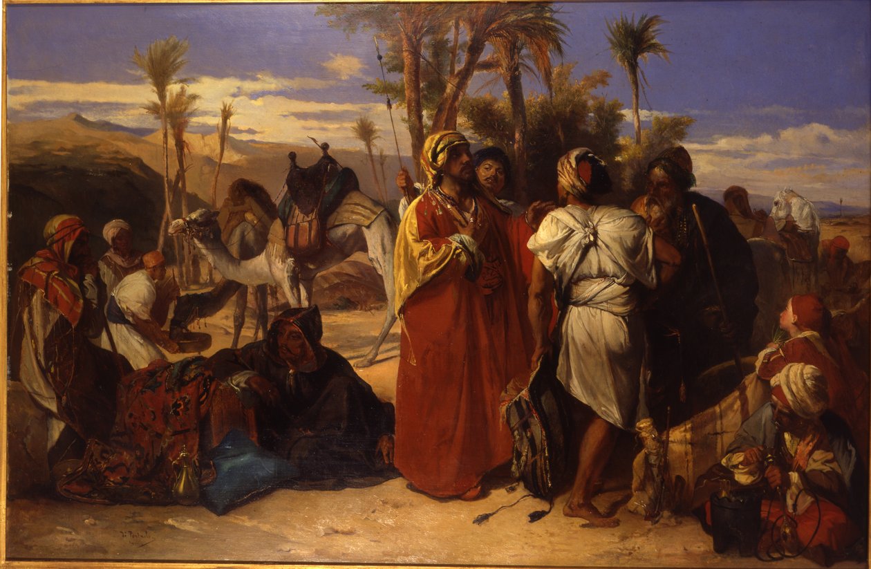 Az Oázisban alkotó: Jean Francois Portaels