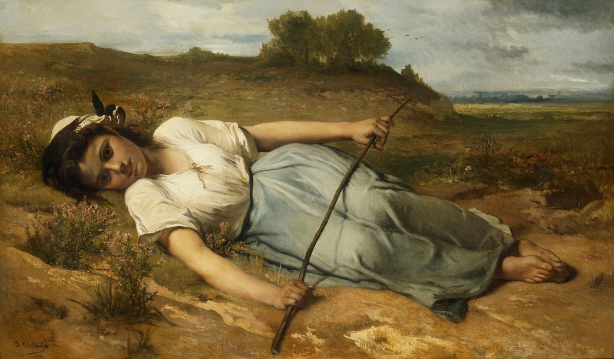 A pásztorlány, 1870 alkotó: Jean Francois Portaels