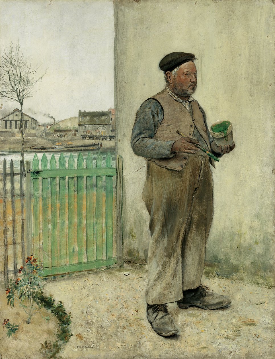 Az ember, aki most festette a kerítését alkotó: Jean Francois Raffaelli