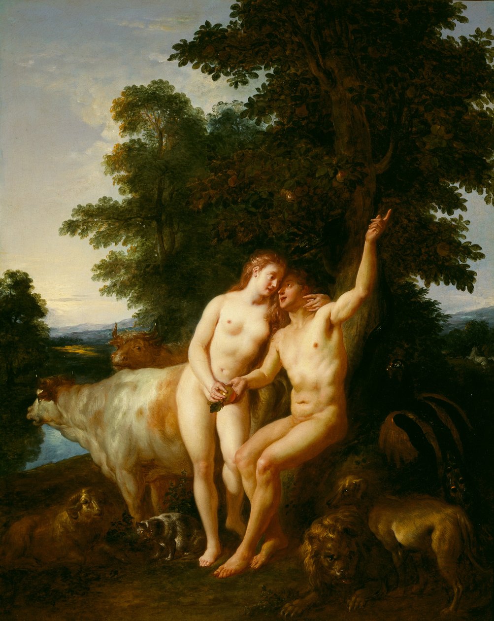 Ádám és Éva alkotó: Jean François de Troy