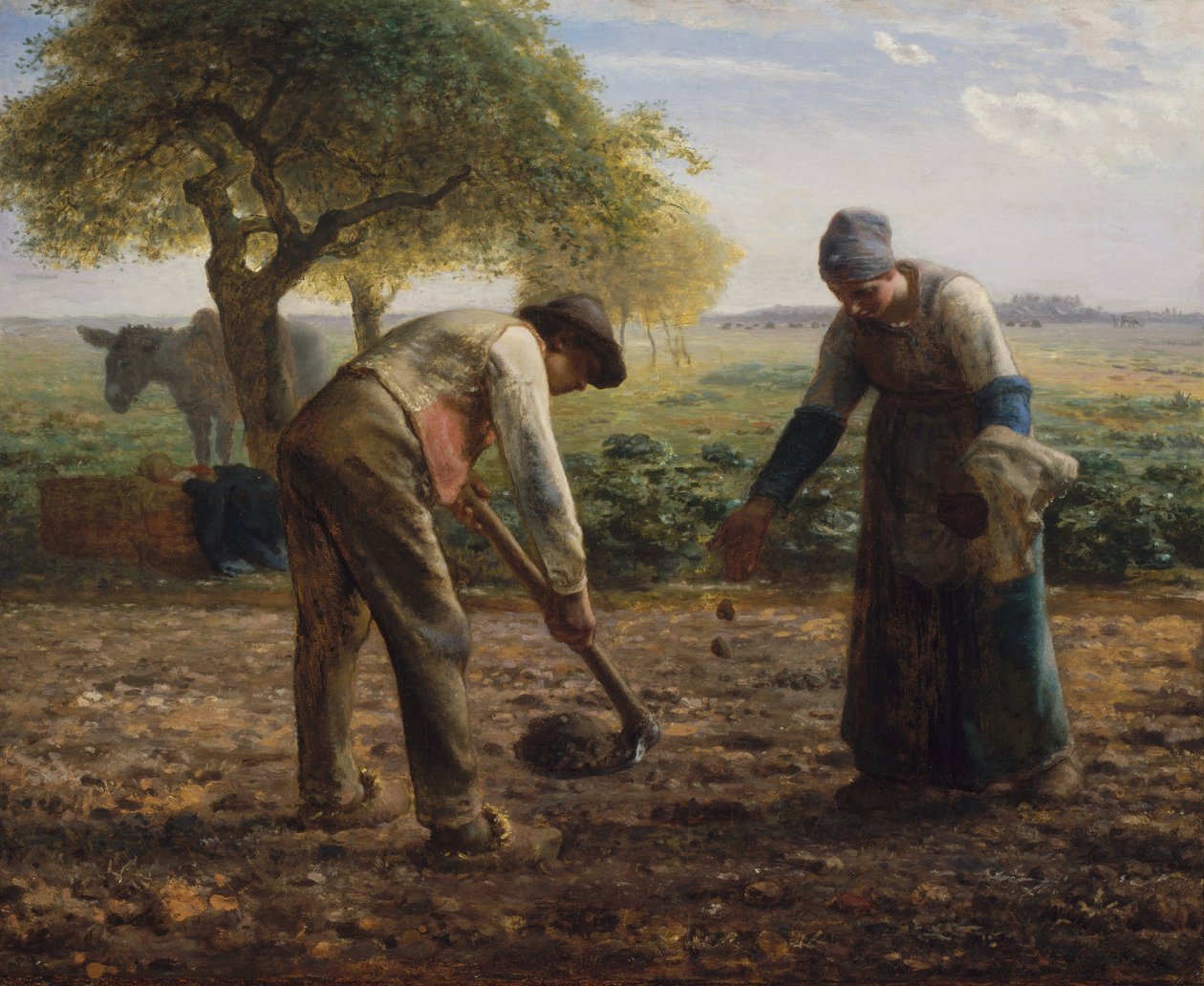 Burgonya ültetők alkotó: Jean Francois Millet