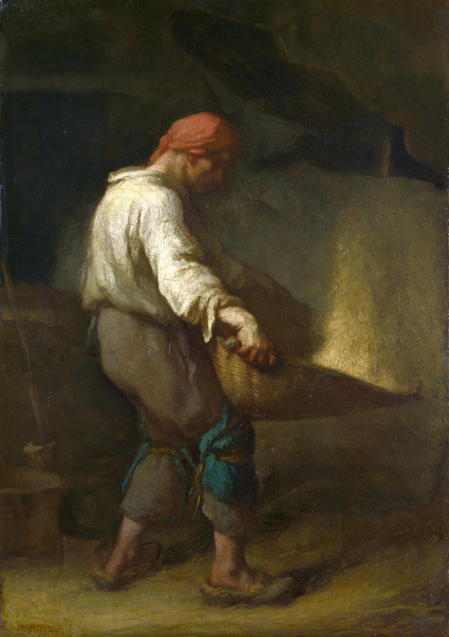 The Winnower (London) alkotó: Jean Francois Millet