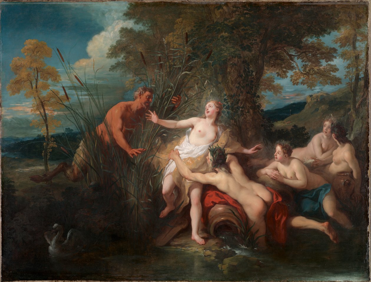 Pan és Syrinx alkotó: Jean François de Troy