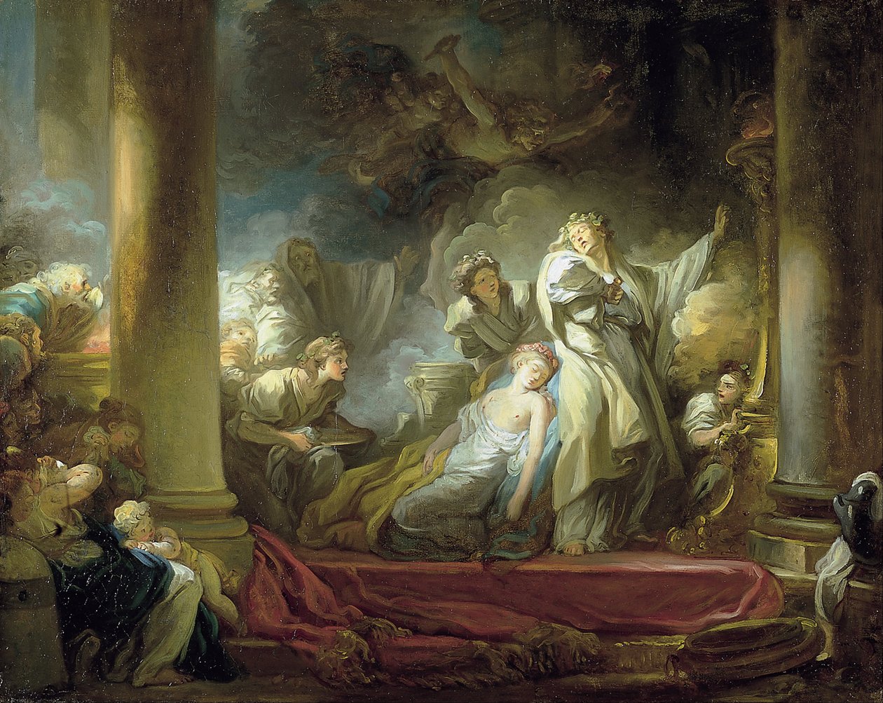 Caliroe áldozata alkotó: Jean Honore Fragonard