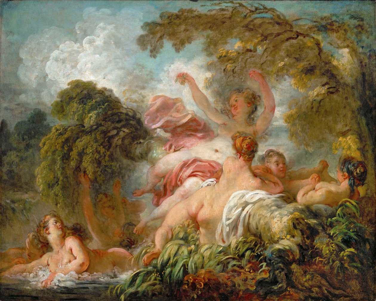 Fürdőzők alkotó: Jean Honore Fragonard