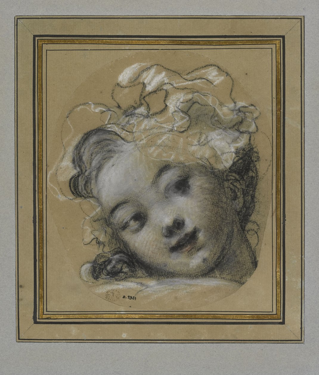 Lány Bonnet-vel alkotó: Jean Honore Fragonard