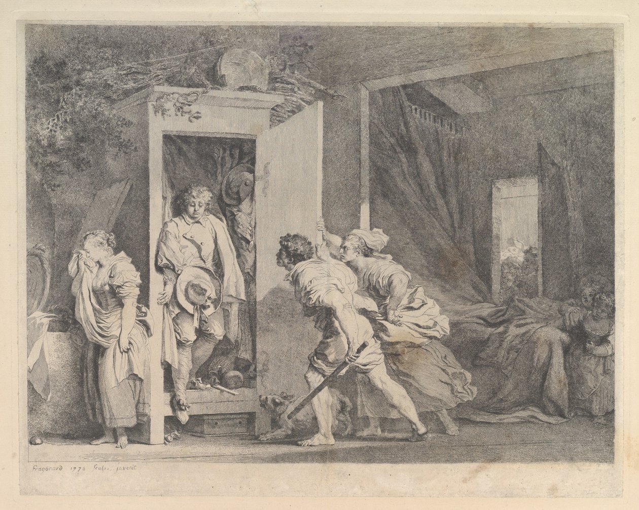 A kabinet, 1778. alkotó: Jean Honore Fragonard