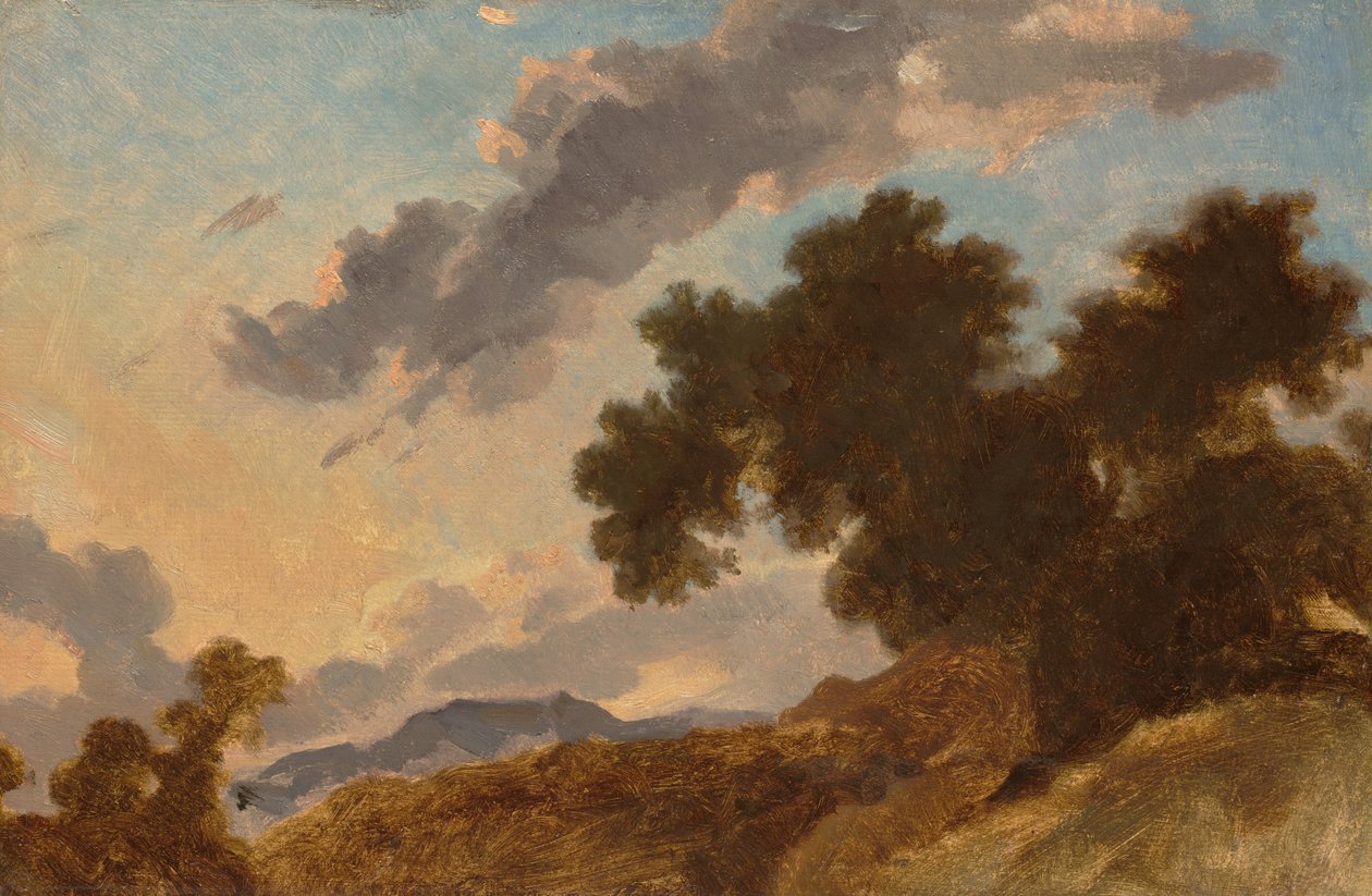 Hegyi táj naplementekor alkotó: Jean Honore Fragonard