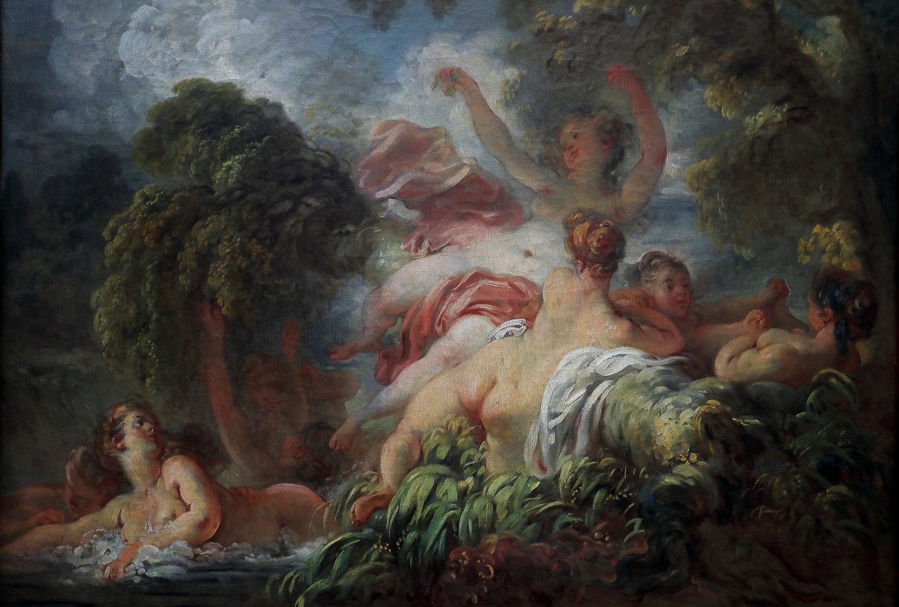 A fürdőzők alkotó: Jean Honore Fragonard