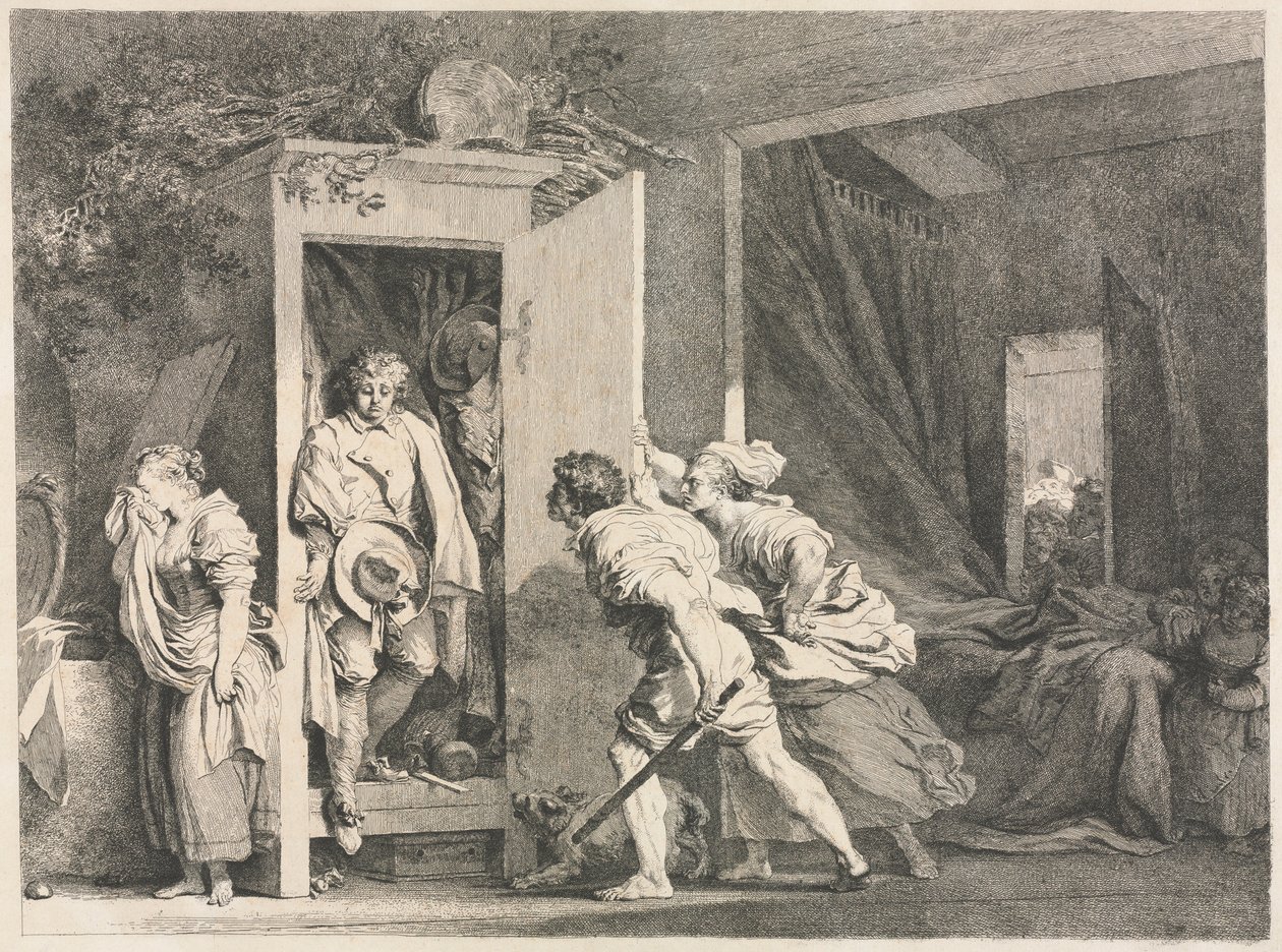 A szekrény, 1778. alkotó: Jean Honore Fragonard