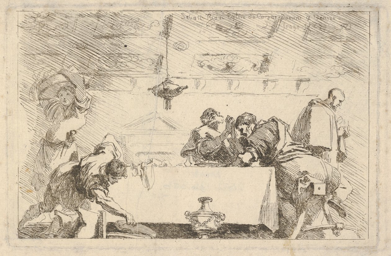 Az utolsó vacsora, kb. 1761-64. alkotó: Jean Honore Fragonard