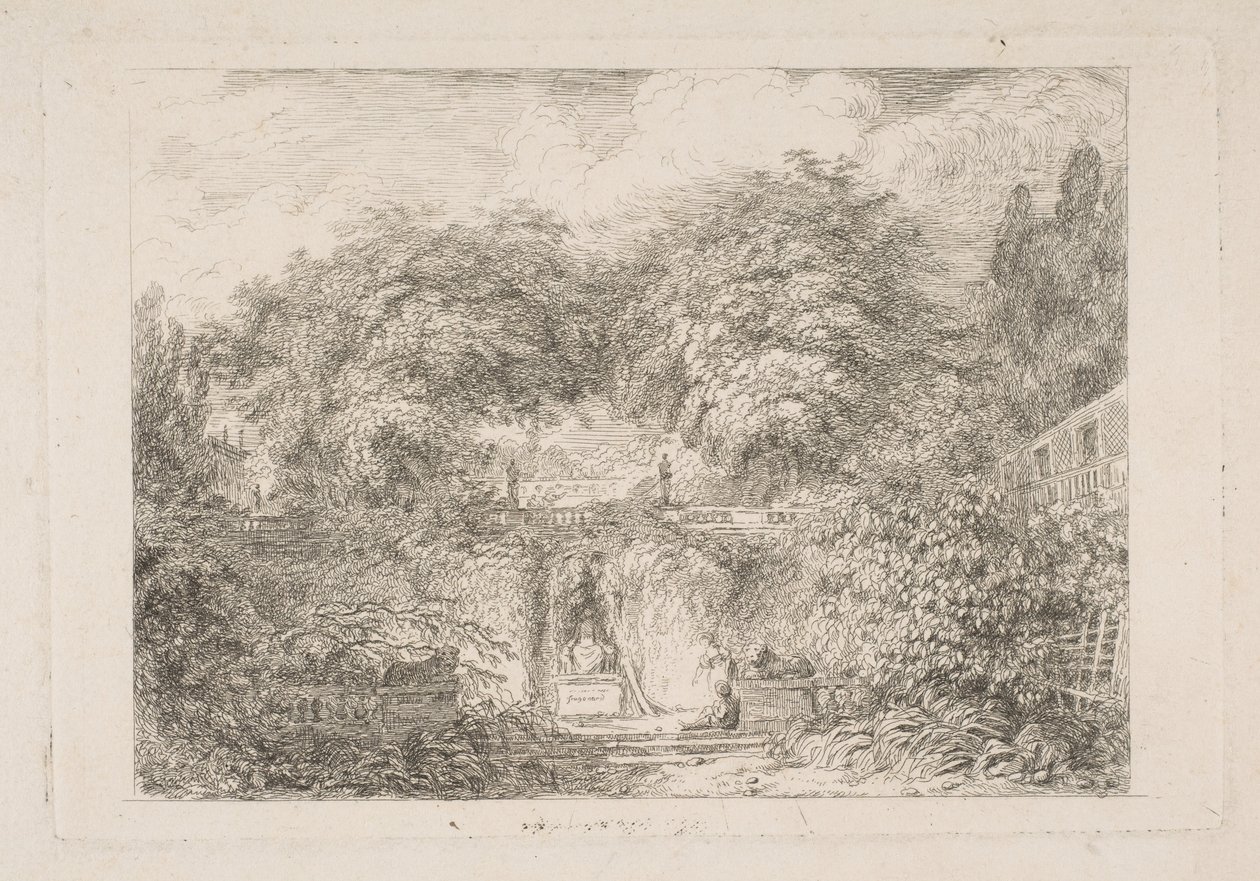 A Kis Park, kb. 1763. alkotó: Jean Honore Fragonard