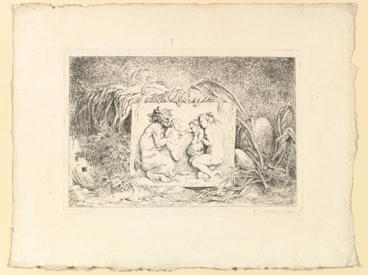 A Szatírok családja, 1763. alkotó: Jean Honore Fragonard