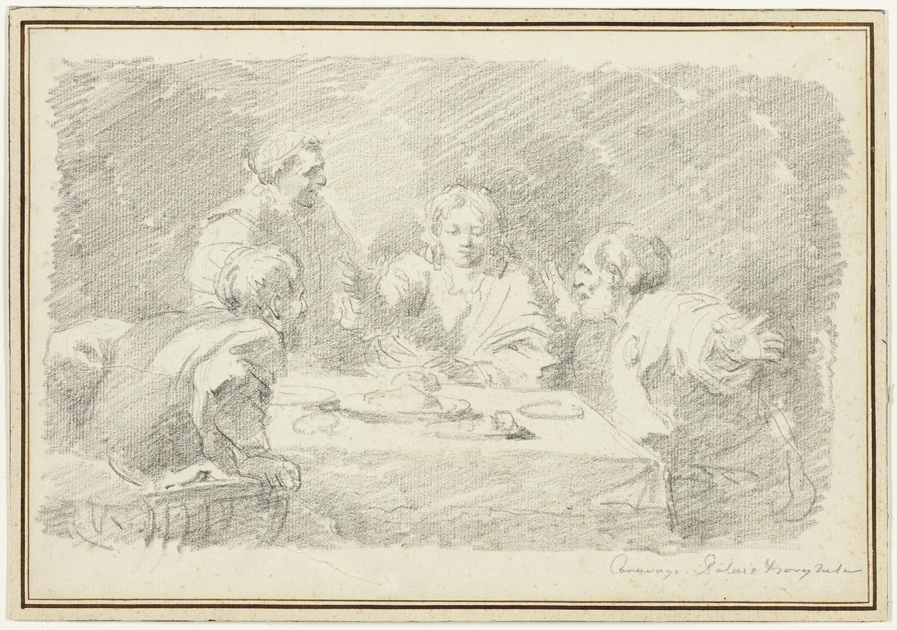 Vacsora Emmausban alkotó: Jean Honore Fragonard