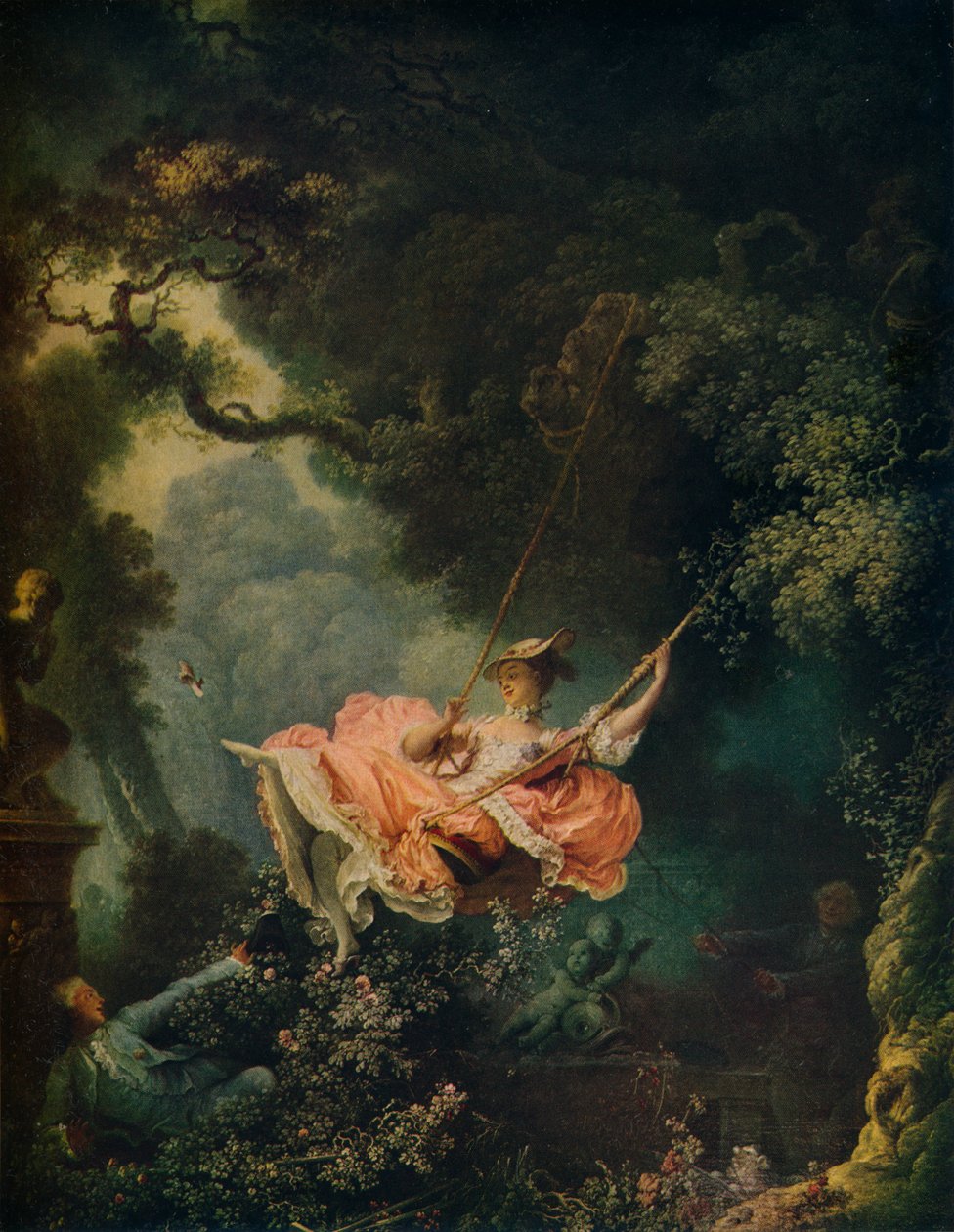A hinta, c1767 alkotó: Jean Honore Fragonard