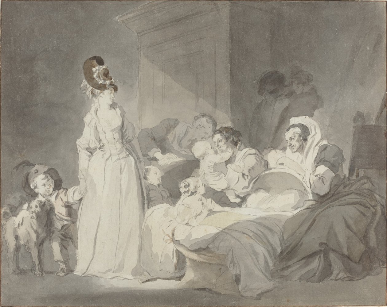 Látogatás a nővérnél alkotó: Jean Honore Fragonard