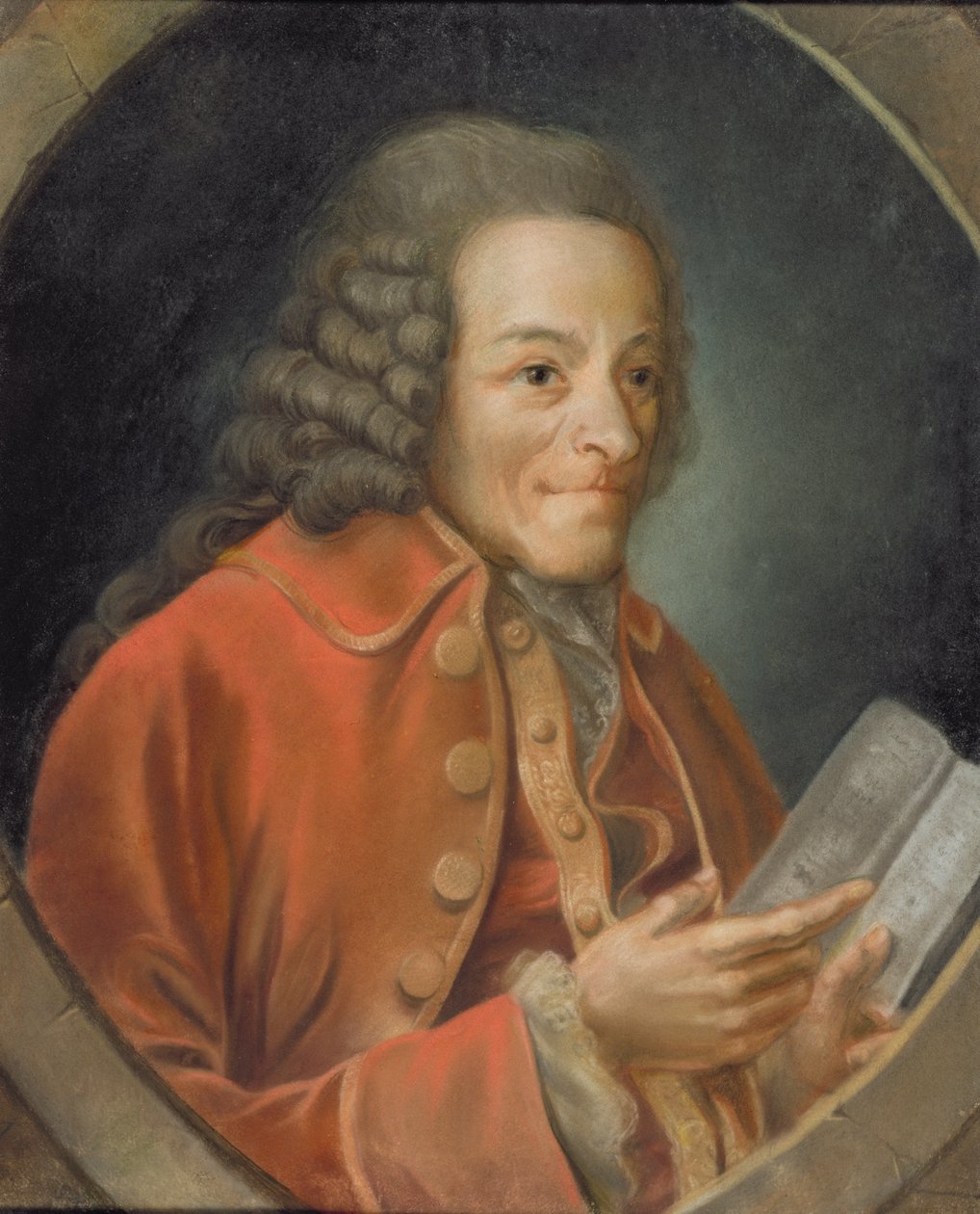 Voltaire portréja (1694-1778) alkotó: Jean Huber