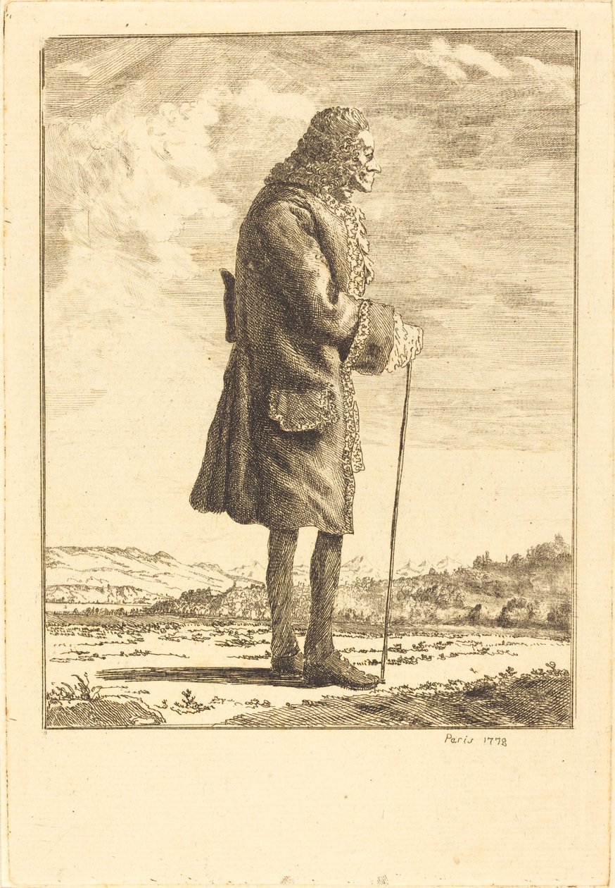 Voltaire alkotó: Jean Huber