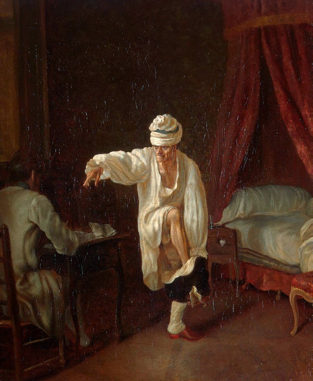 Voltaire reggele”, 1750 és 1775 között. alkotó: Jean Huber