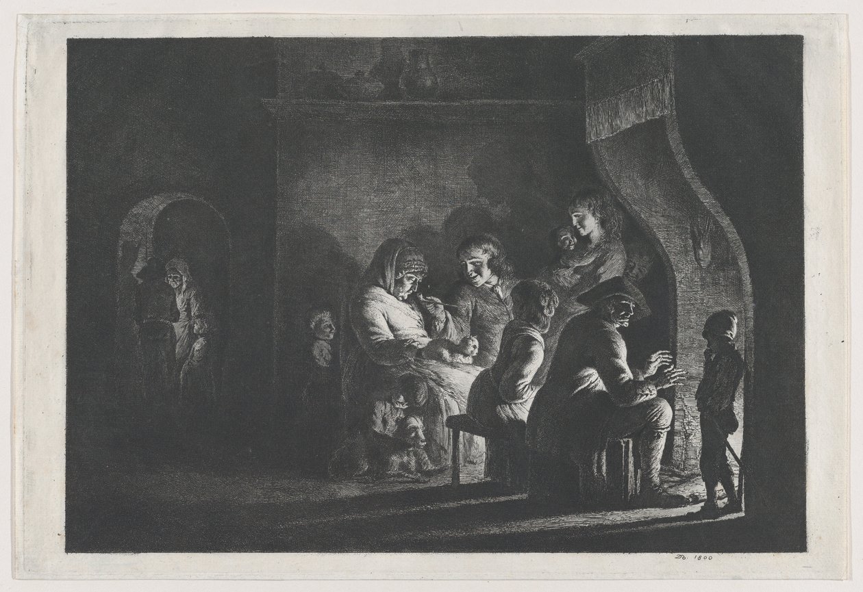 Este a faluban, 1800. alkotó: Jean Jacques de Boissieu