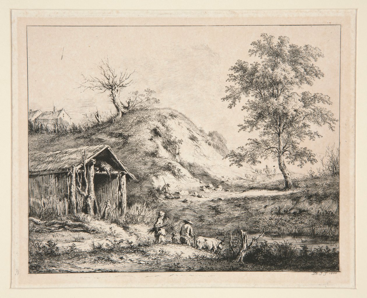 Tájkép alkotó: Jean Jacques de Boissieu